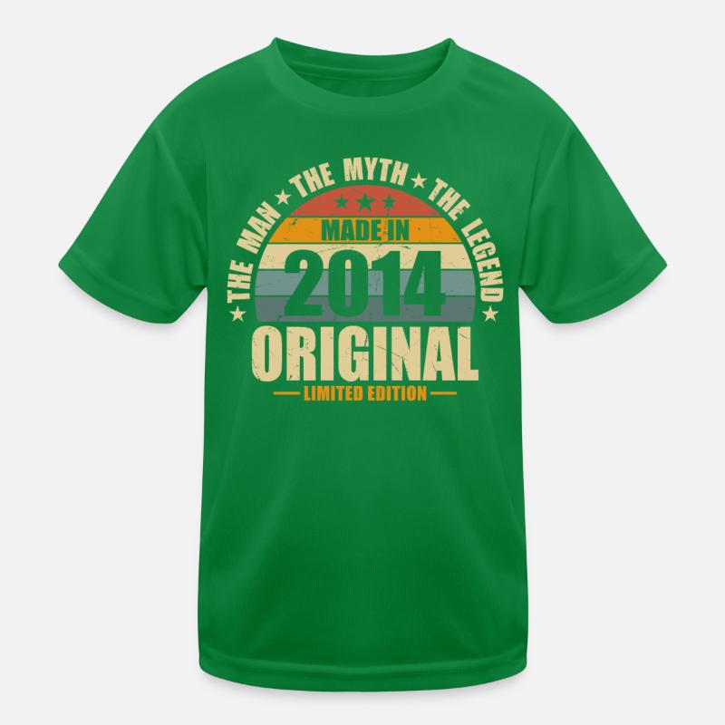 Geboren 2014 Legende Kinder Funktions-T-Shirt