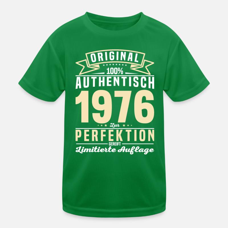 Authentisches 1976 Geburtstagsgeschenk Kinder Funktions-T-Shirt