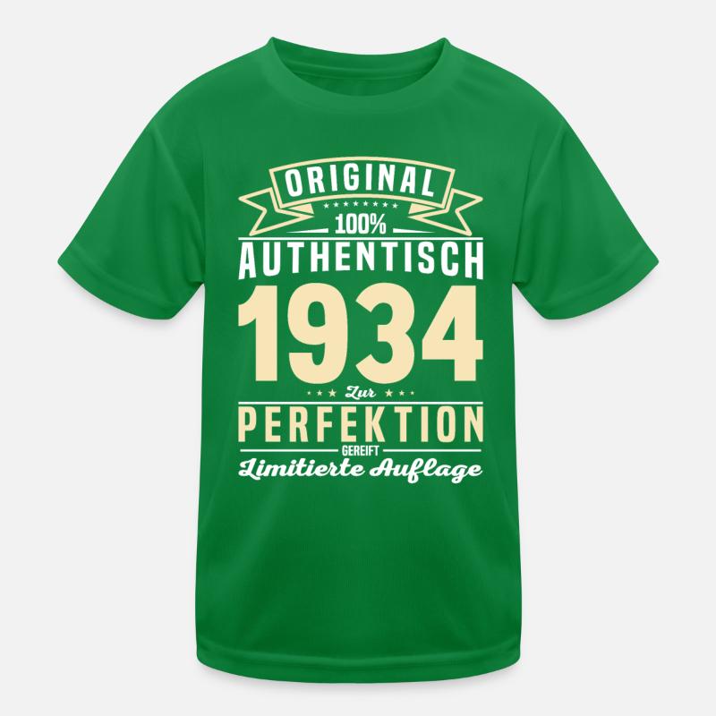 1934 Authentisches Vintage-Geschenk Kinder Funktions-T-Shirt