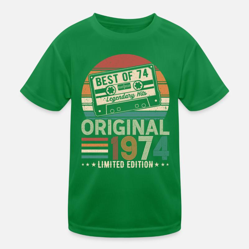 Millésime 1974 Anniversaire T-shirt sport Enfant