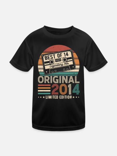 2014 vintage - Kids Functional T-Shirt - black - Front