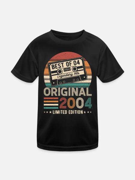 2004 - Birthday Legend - Kids Functional T-Shirt - black - Front