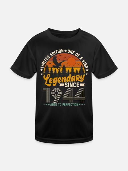 Millésime 1944 - T-shirt sport Enfant - noir - Devant