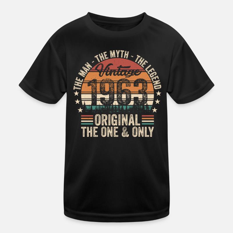 1963 - Lustiger 60. Geburtstag Kinder Funktions-T-Shirt