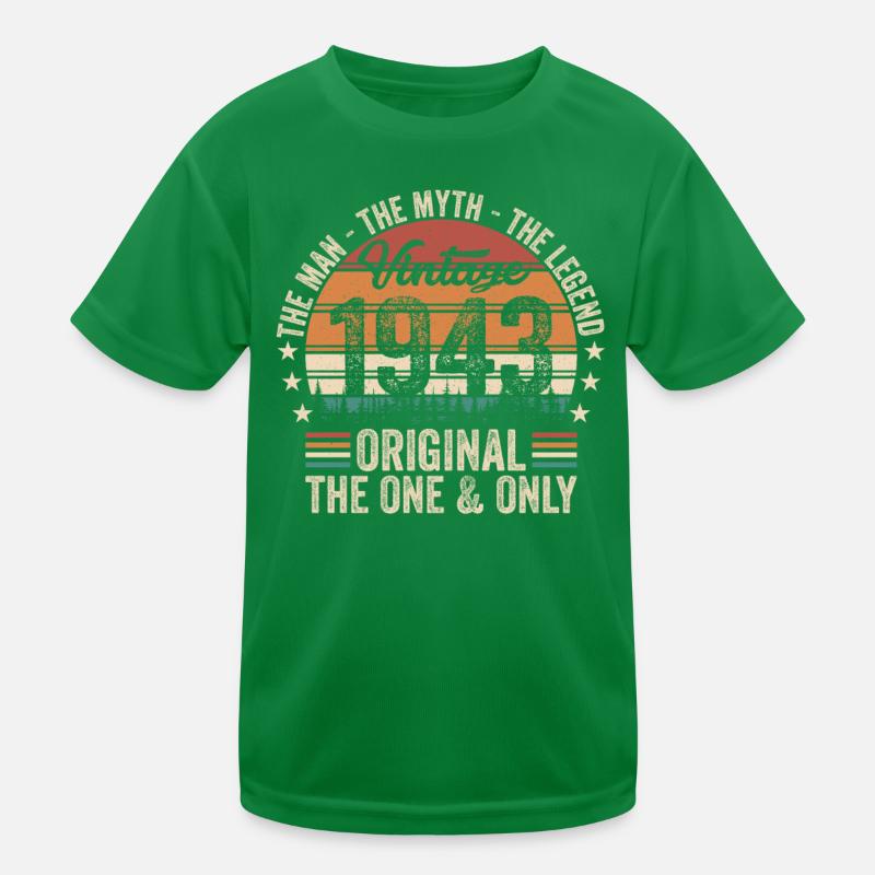 1943 - Original 80e anniversaire T-shirt sport Enfant