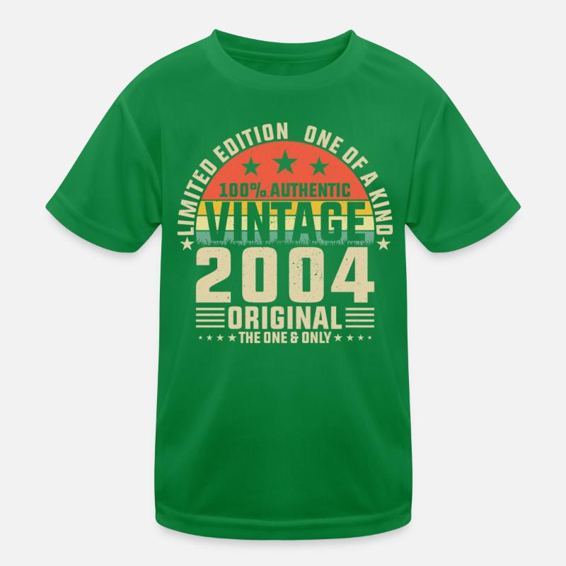 2004 - Vintage Geburtsta Kinder Funktions-T-Shirt