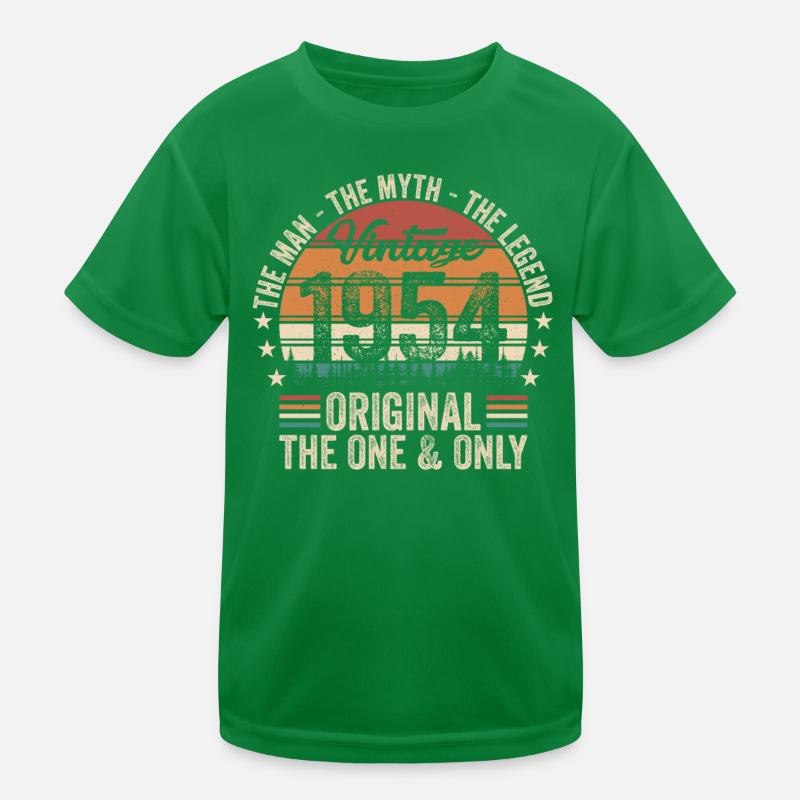 1954 Geburtstag Kinder Funktions-T-Shirt
