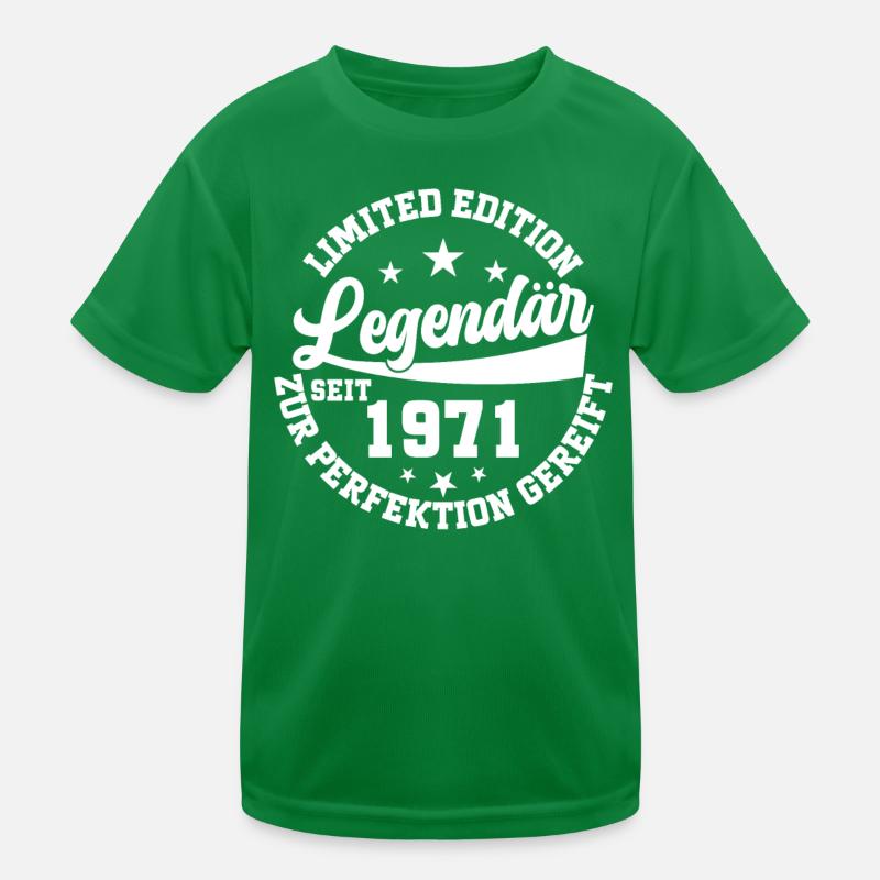 Legendär seit 1971 Geburtstag Kinder Funktions-T-Shirt