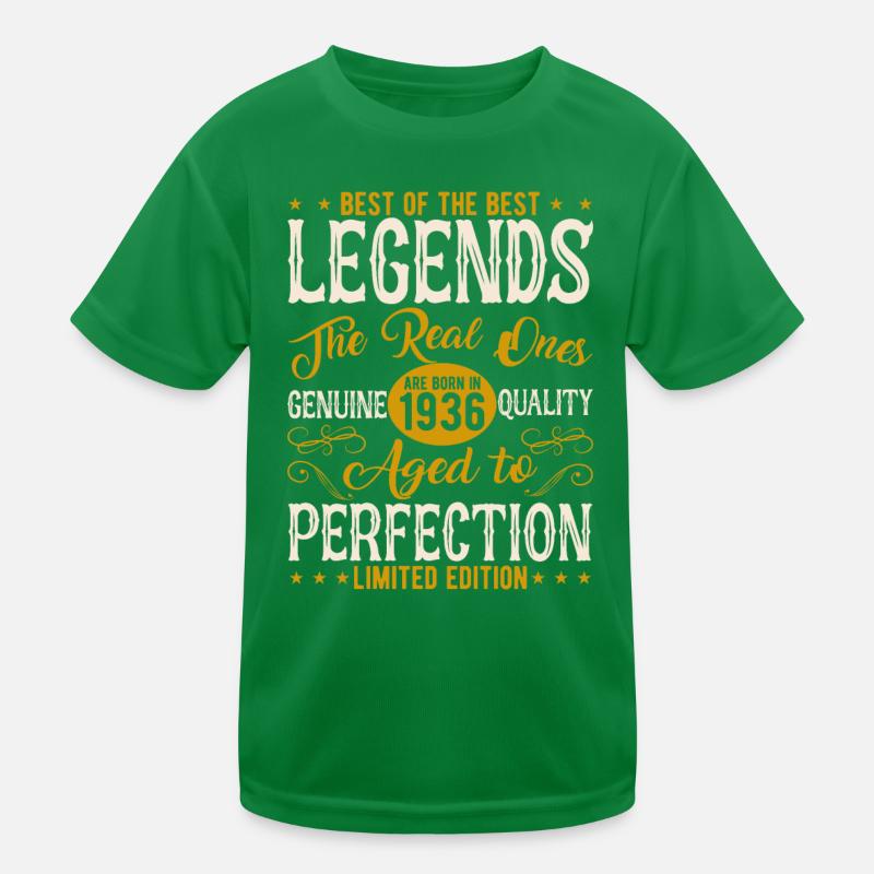 Vintage 1936 Geburtstag Kinder Funktions-T-Shirt