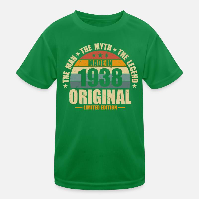 Legendary 1938 Birthday Kids Functional T-Shirt