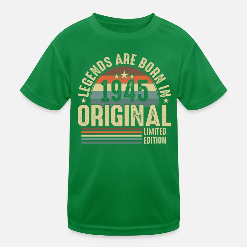 1945 Anniversaire T-shirt sport Enfant