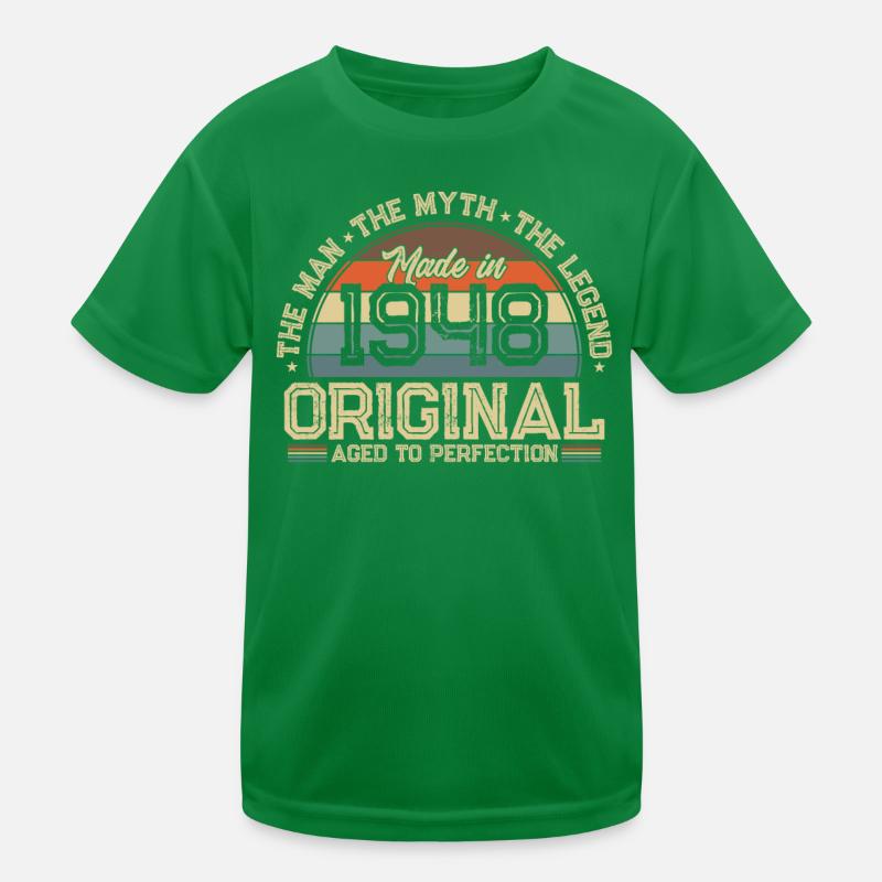 1948 Geburtstag Kinder Funktions-T-Shirt