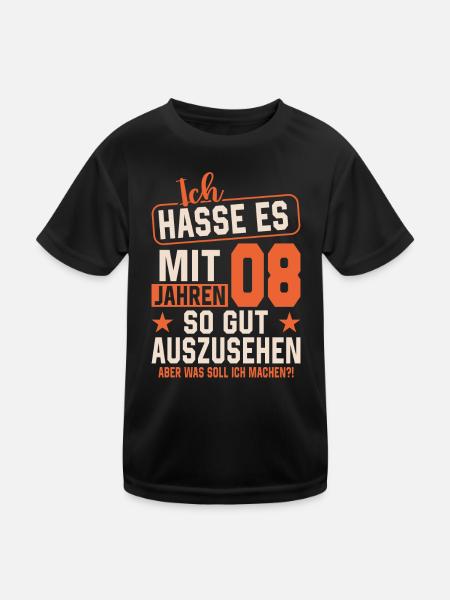 Vintage 2016 - Geburtstagsfreude pur! - Kinder Funktions-T-Shirt - Schwarz - Vorne