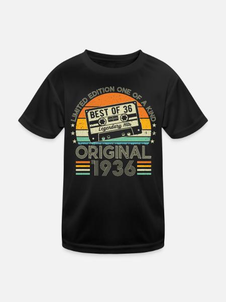 1936 - Une année légendaire - T-shirt sport Enfant - noir - Devant