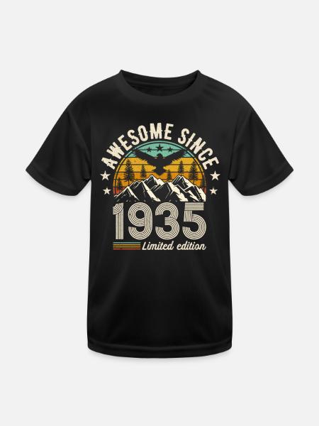 1935 - Une année légendaire - T-shirt sport Enfant - noir - Devant