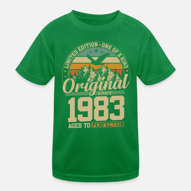 Vintage 1983 rétro anniversaire T-shirt sport Enfant