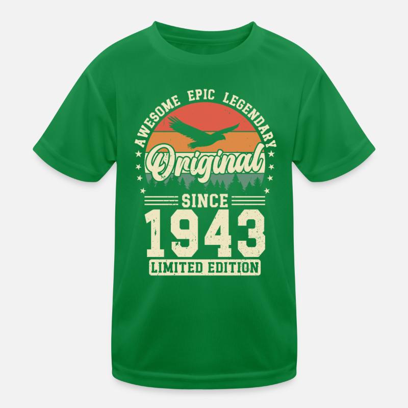 1943: Timelessly Legendary Kids Functional T-Shirt