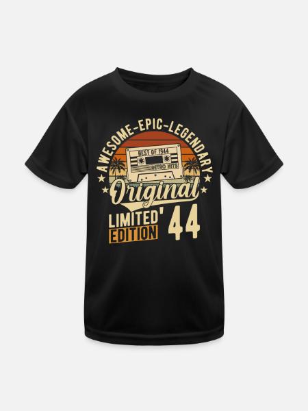 80e anniversaire 1944 - T-shirt sport Enfant - noir - Devant