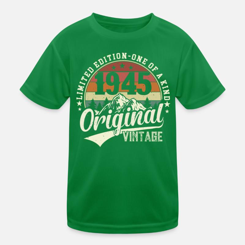 Geburtstag 79 Vintage Retro 1945 Kinder Funktions-T-Shirt