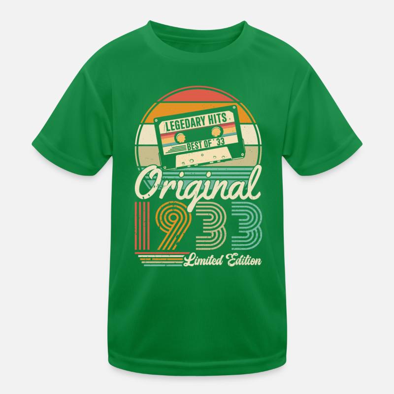 Retro Geburtstag 1933 Kinder Funktions-T-Shirt