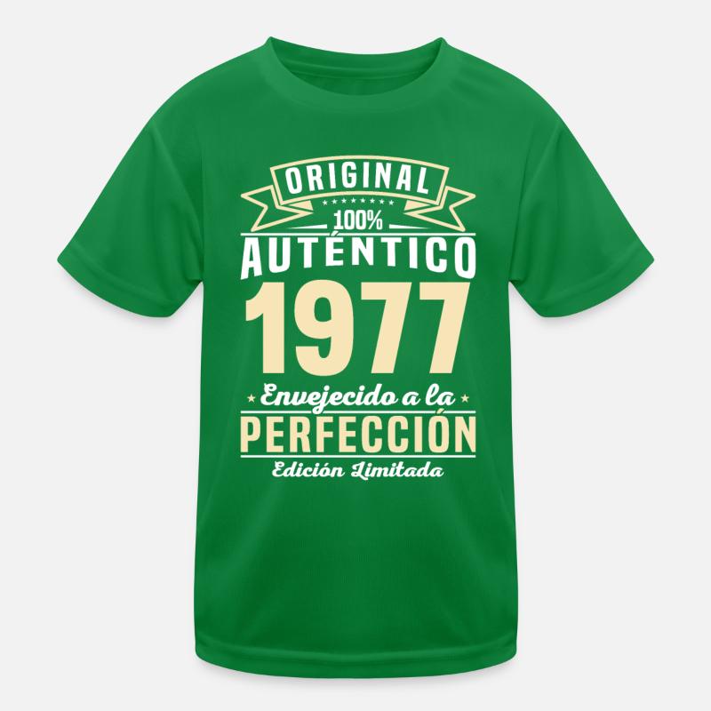 Cumpleaños Vintage 1977 Kids Functional T-Shirt