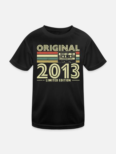 10e anniversaire Vintage Retro 2013 - T-shirt sport Enfant - noir - Devant