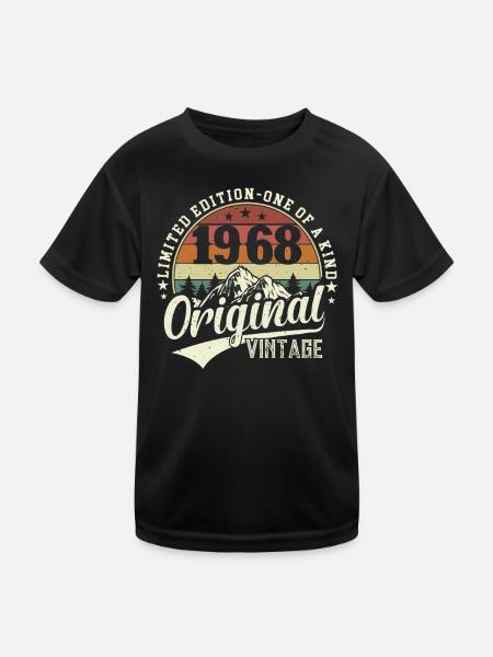 Legendary 56th birthday 1968 - Kids Functional T-Shirt - black - Front