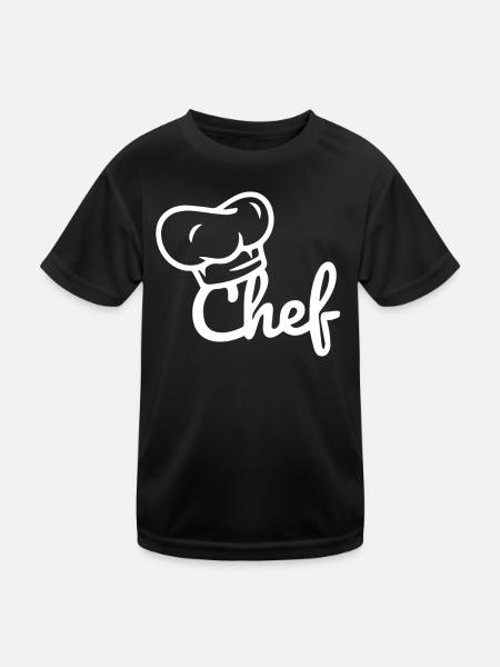 Cuisine avec style - T-shirt sport Enfant - noir - Devant
