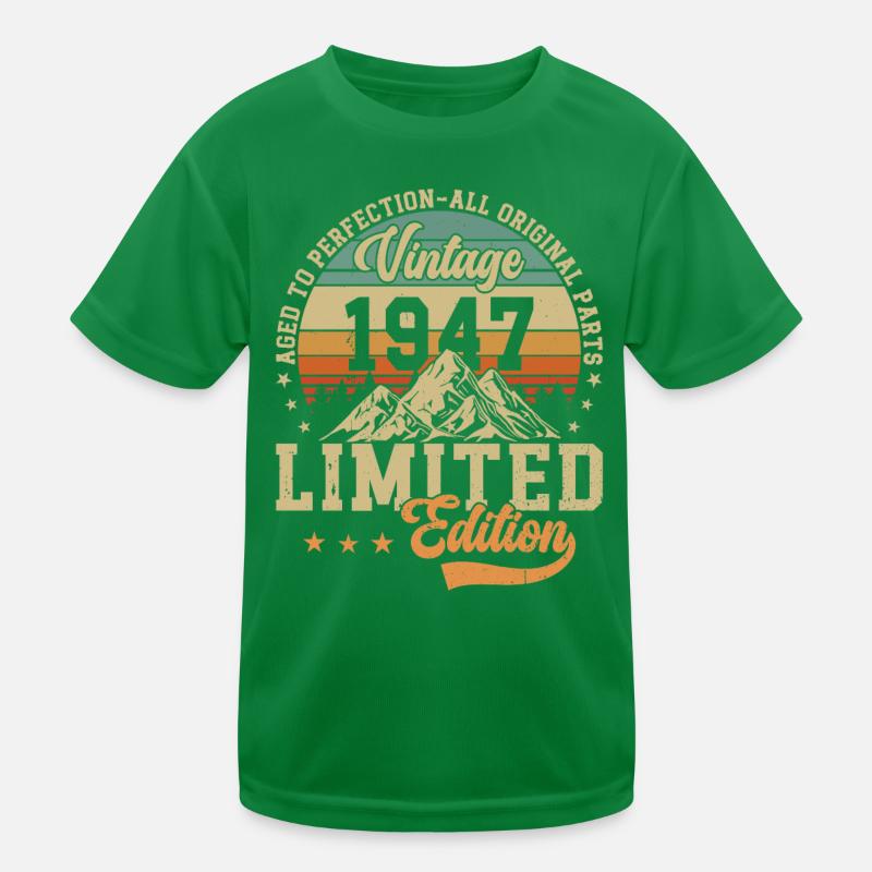 77e anniversaire Millésime 1947 T-shirt sport Enfant