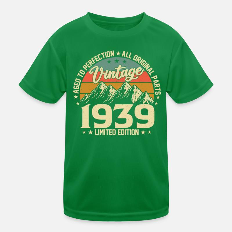 Vintage 85. Geburtstag 1939 Kinder Funktions-T-Shirt