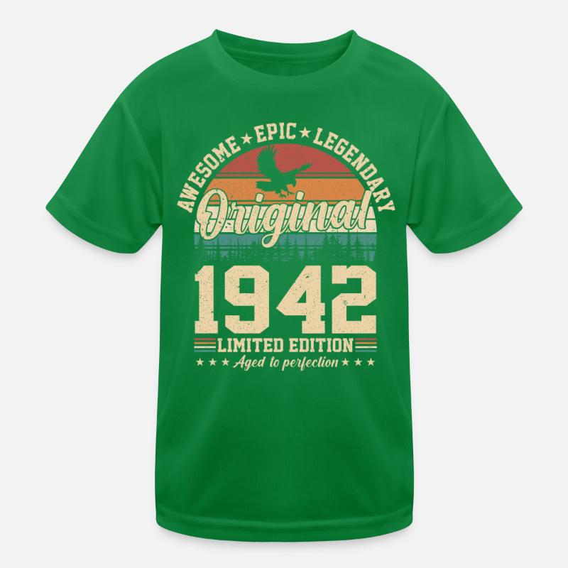 Geburtstag 1942 Vintage Kinder Funktions-T-Shirt