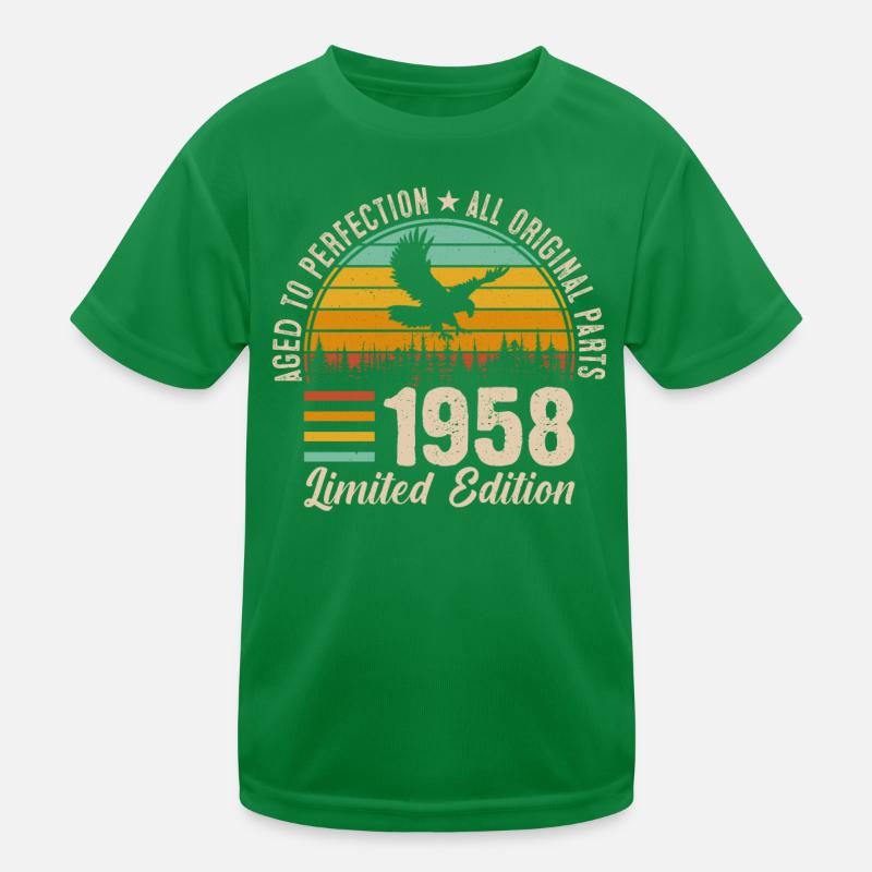 Legendary Vintage 1958 Birthday Kids Functional T-Shirt