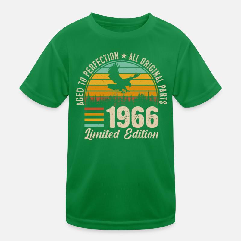1966 Anniversaire Jubilé 58 Ans T-shirt sport Enfant