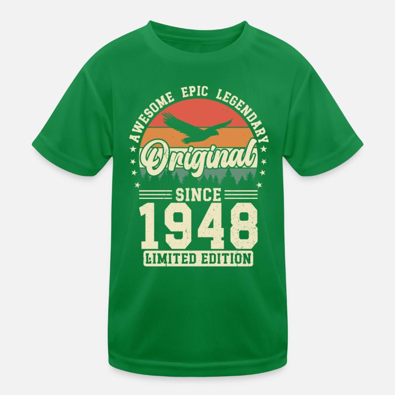 Geburtstagsfreude 1948 Kinder Funktions-T-Shirt