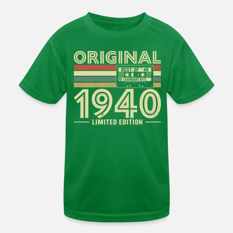 Millésime 1940 Anniversaire T-shirt sport Enfant