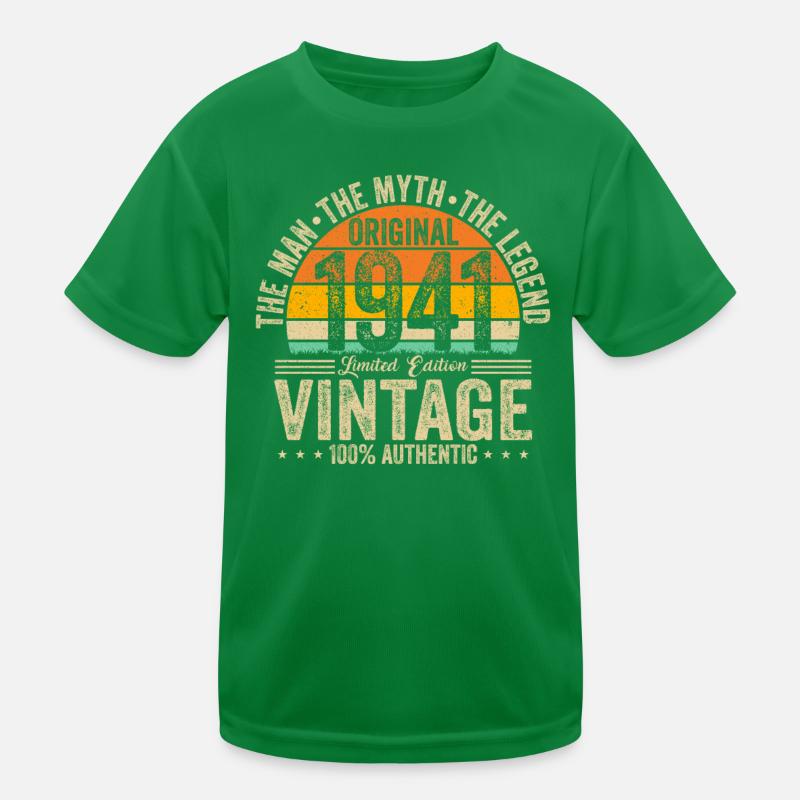 Vintage 1941 - Legendärer 83. Geburtstag Retro Kinder Funktions-T-Shirt
