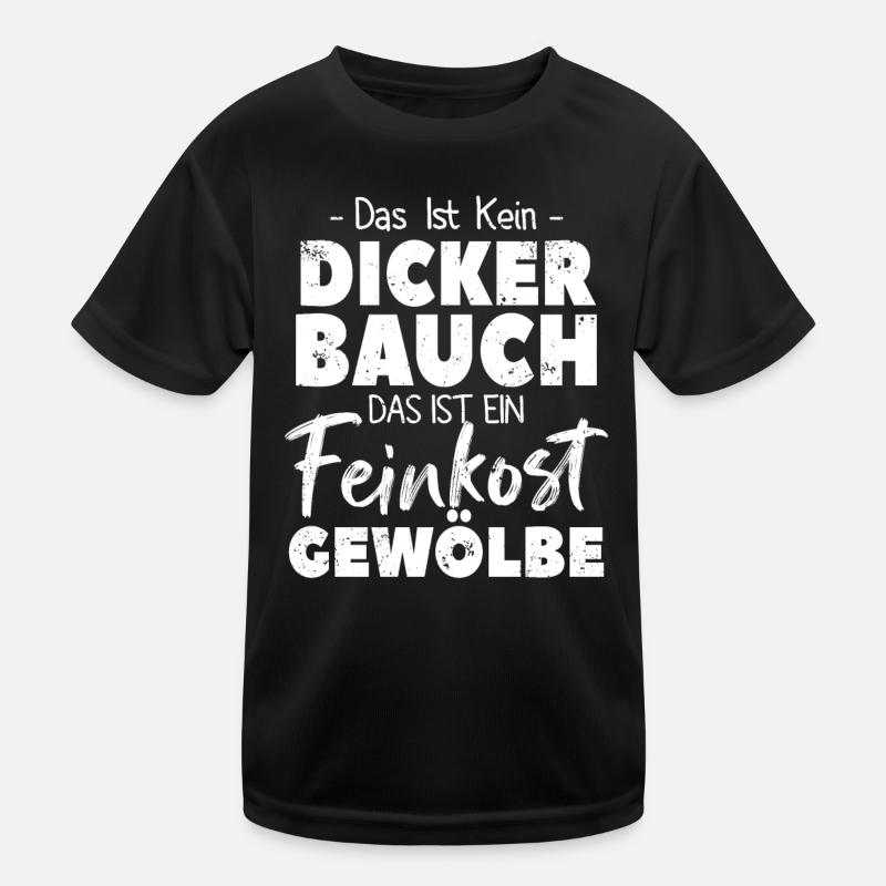 Feinkostgewölbe Spruch - Kinder Funktions-T-Shirt - Schwarz