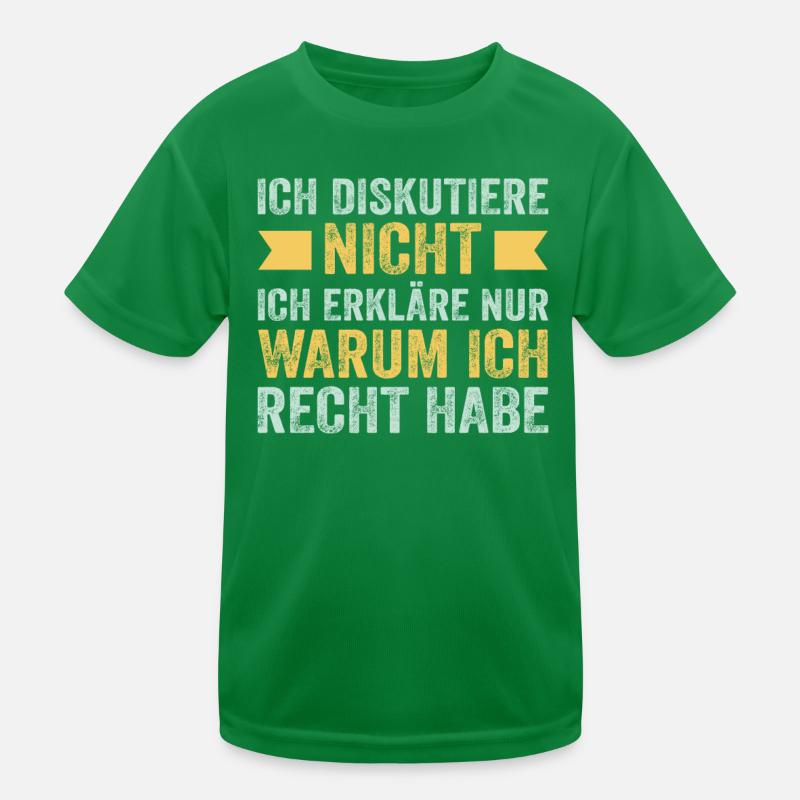 Rechthaber Erklärung Kinder Funktions-T-Shirt