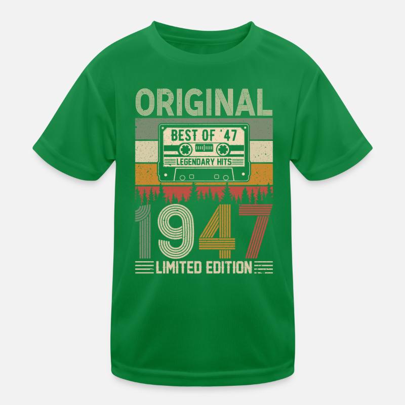 Jeunesse éternelle – 77 ans légendaire 1947 T-shirt sport Enfant