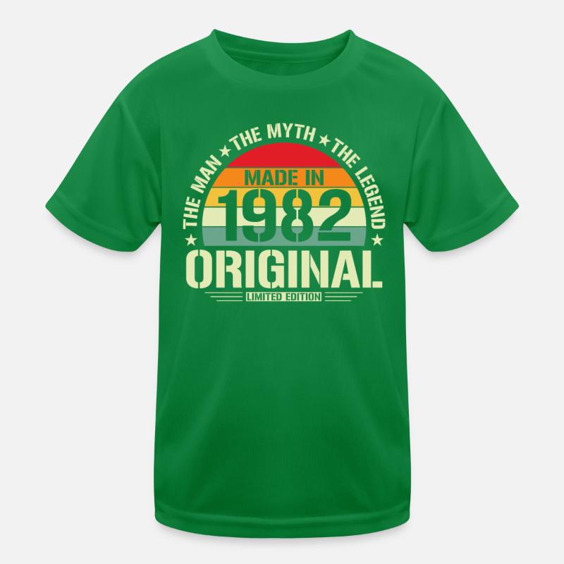 Vintage Geburtstag 1982 Kinder Funktions-T-Shirt