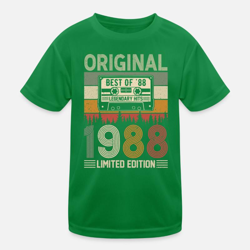 Millésime 1988 Anniversaire T-shirt sport Enfant