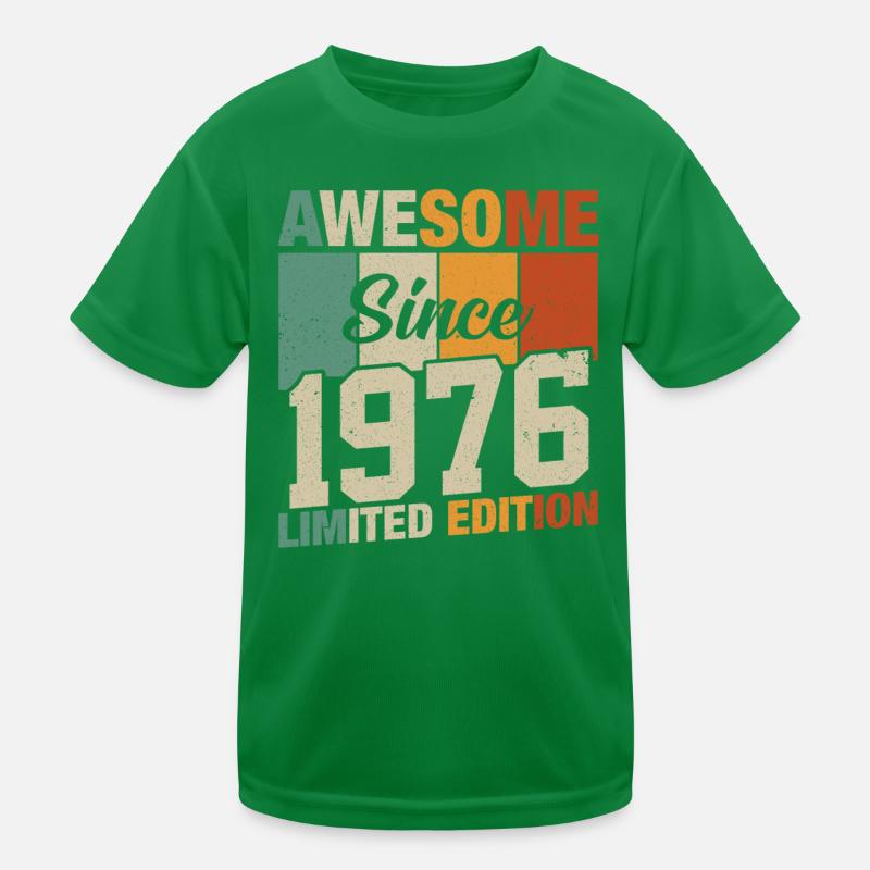 Vintage 1976 Legends Kids Functional T-Shirt
