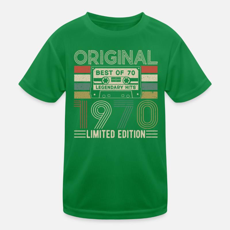 Born Legends 1970 Kids Functional T-Shirt