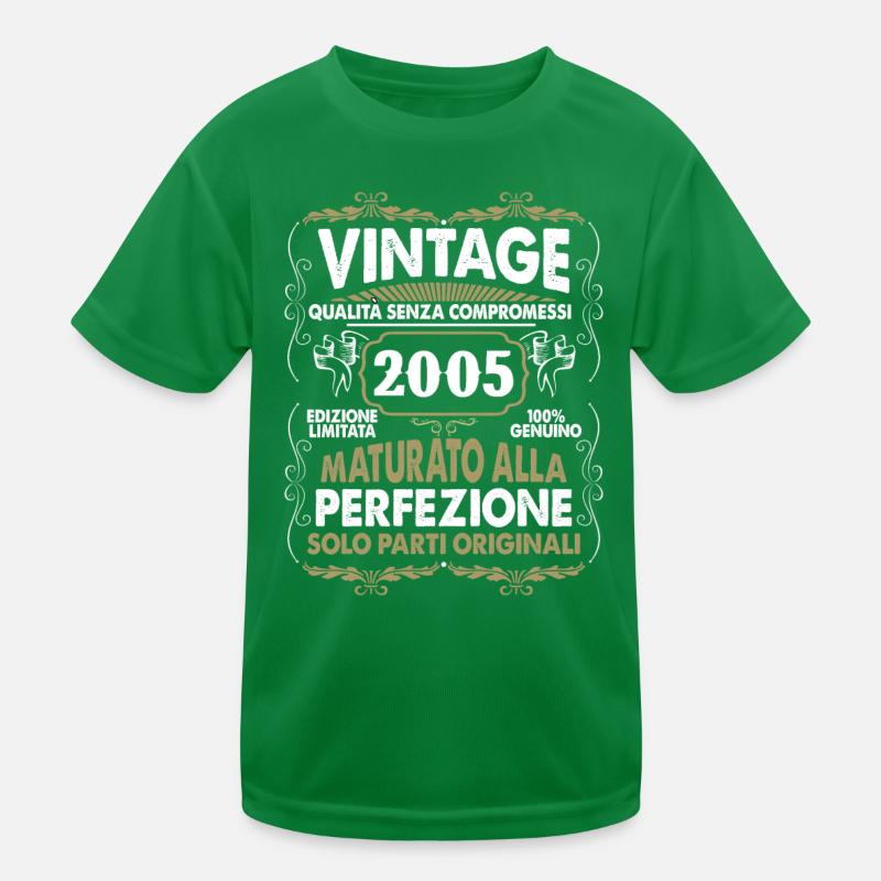 2005 Vintage Retro Geburtstagsgeschenk Kinder Funktions-T-Shirt