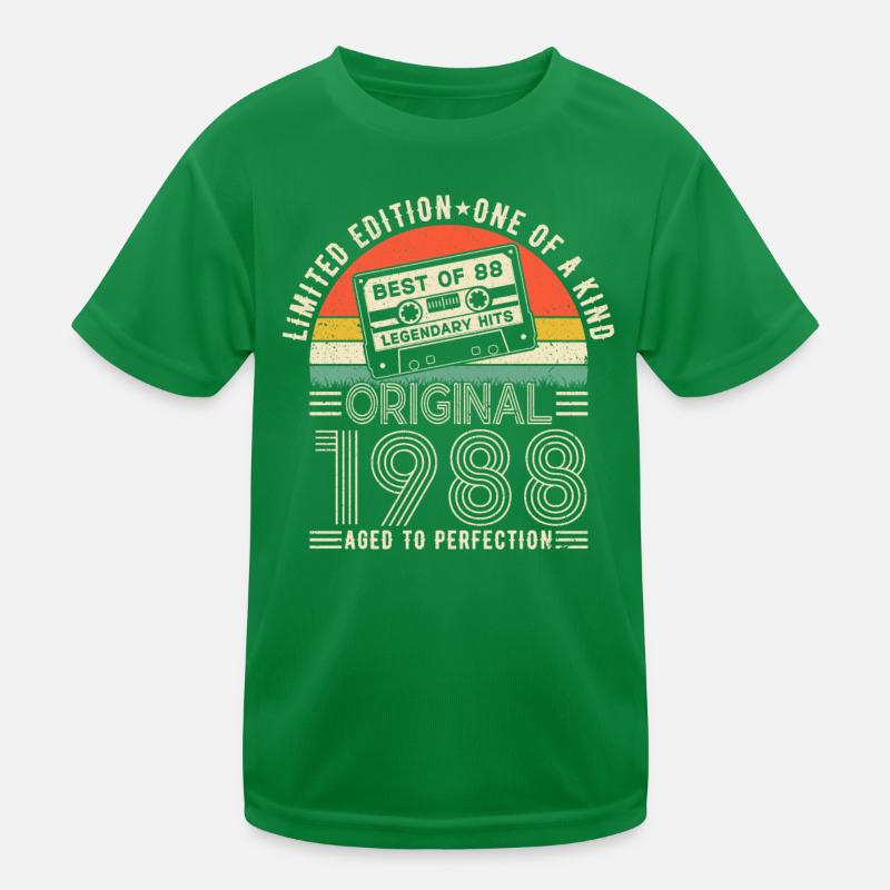 Joie d’anniversaire vintage 1988 T-shirt sport Enfant