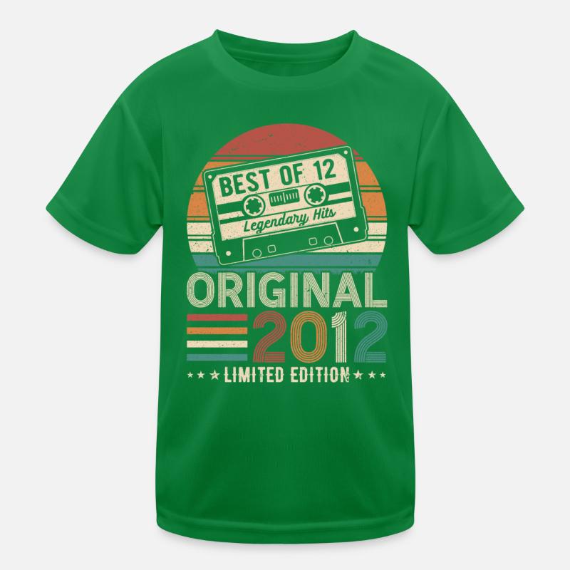 Legendäres 2012 Geburtstagsjahr Kinder Funktions-T-Shirt