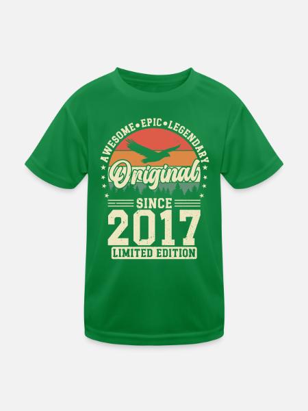 Jahre der Eleganz 2017 - Kinder Funktions-T-Shirt - Kelly Green - Vorne