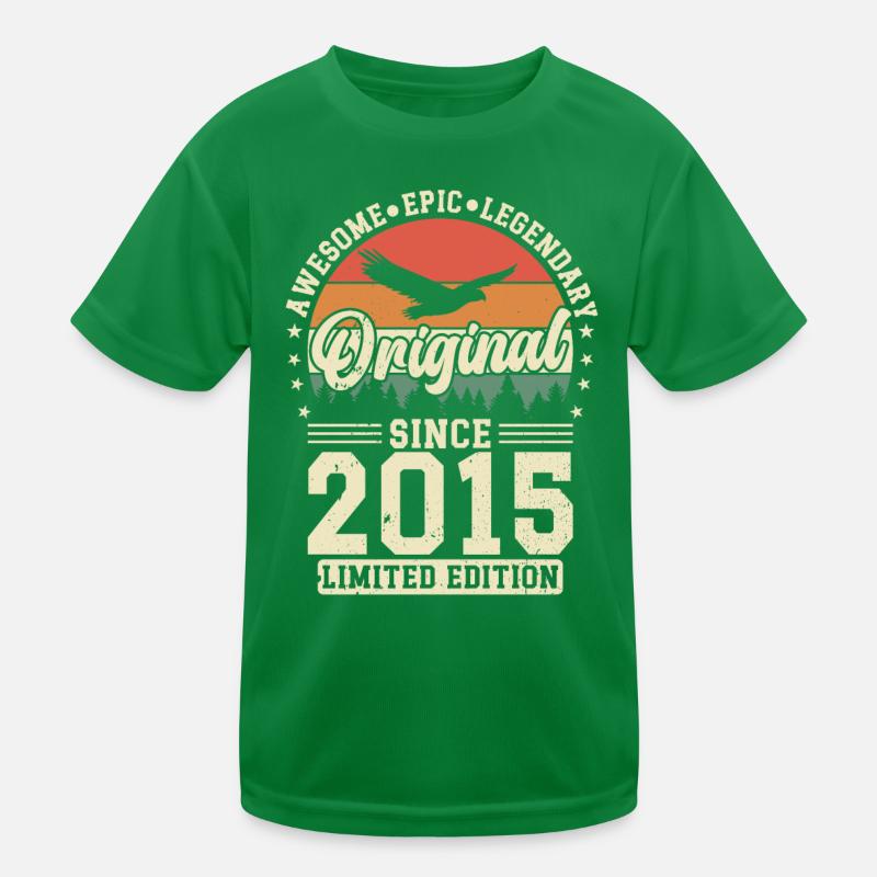 Zeitreise Geburtstag 2015 Kinder Funktions-T-Shirt
