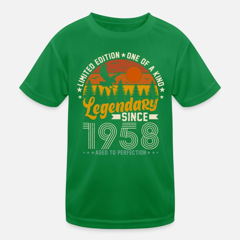 Vintage 1958 Birthday Gift Kids Functional T-Shirt