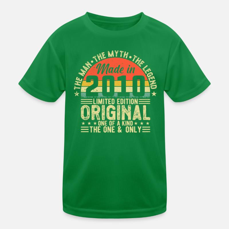 Awesome since 2010 Kids Functional T-Shirt